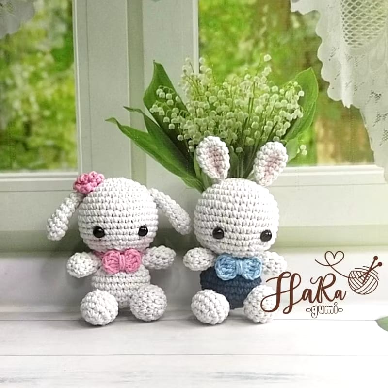 Gantungan Kunci Bunny Couple
