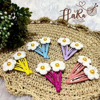 Jepit Daisy Flower Rajut